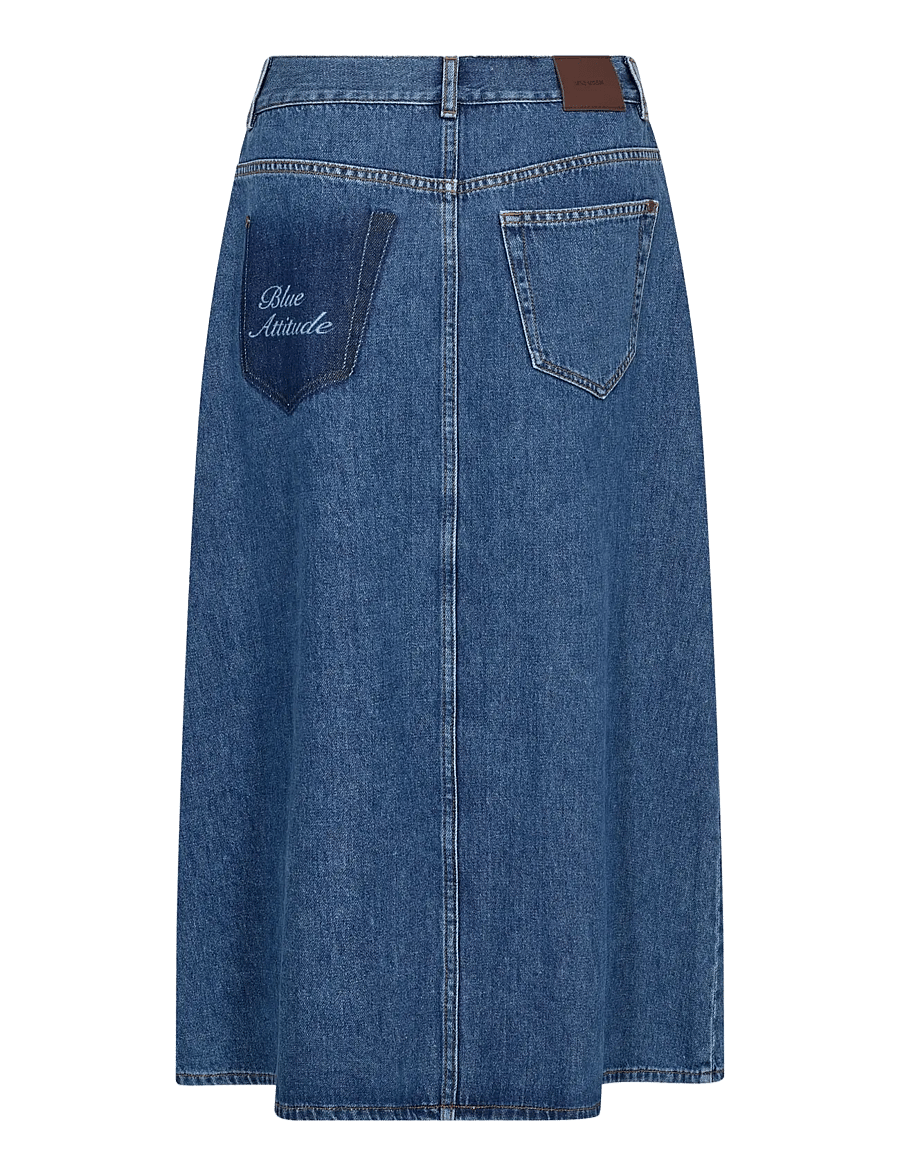 MOS MOSH - MMDany Enk Skirt - denimnederdele - blue - 2