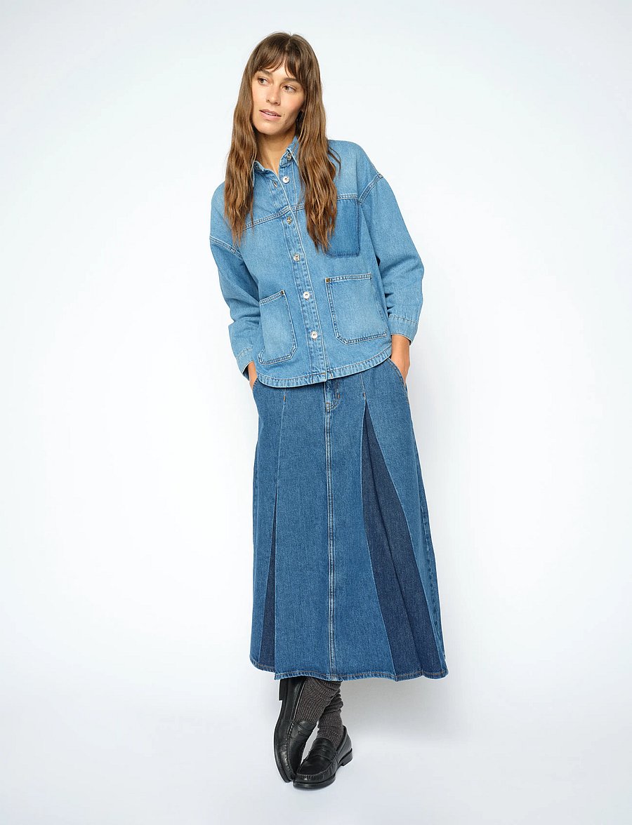 MOS MOSH - MMDany Enk Skirt - denimnederdele - blue - 0