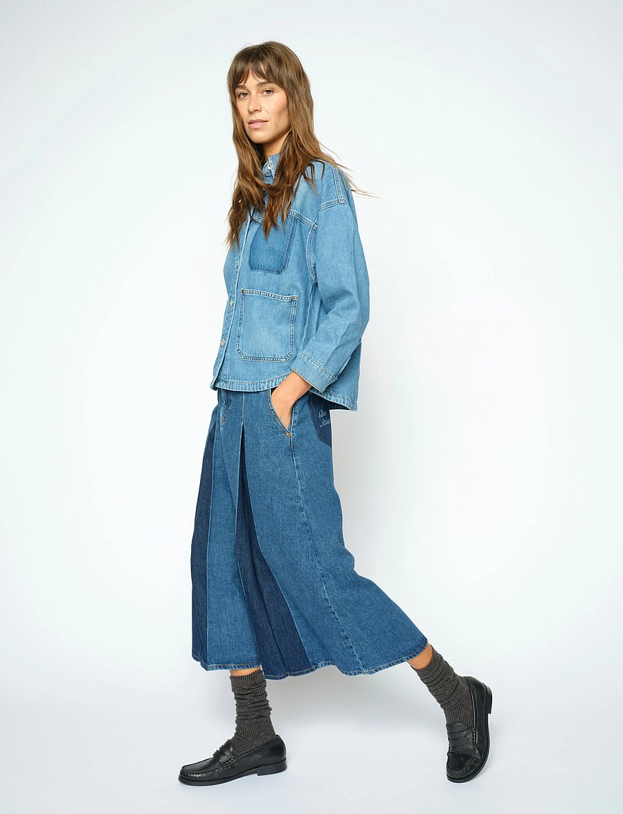 MOS MOSH - MMDany Enk Skirt - denimnederdele - blue - 4
