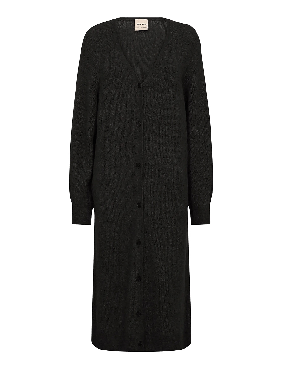 MOS MOSH - MMThora Longline Cardigan - strickjacken - black - 0