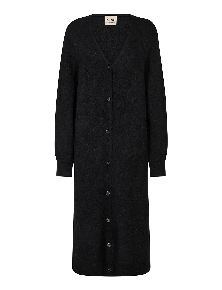MOS MOSH - MMThora Longline Cardigan - strickjacken - black - 0