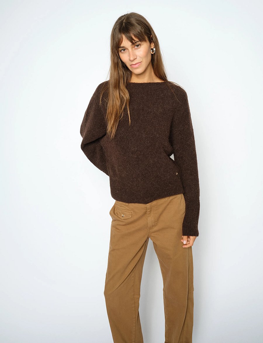 MOS MOSH - MMThora Boatneck Knit - striktrøjer - delicioso - 3