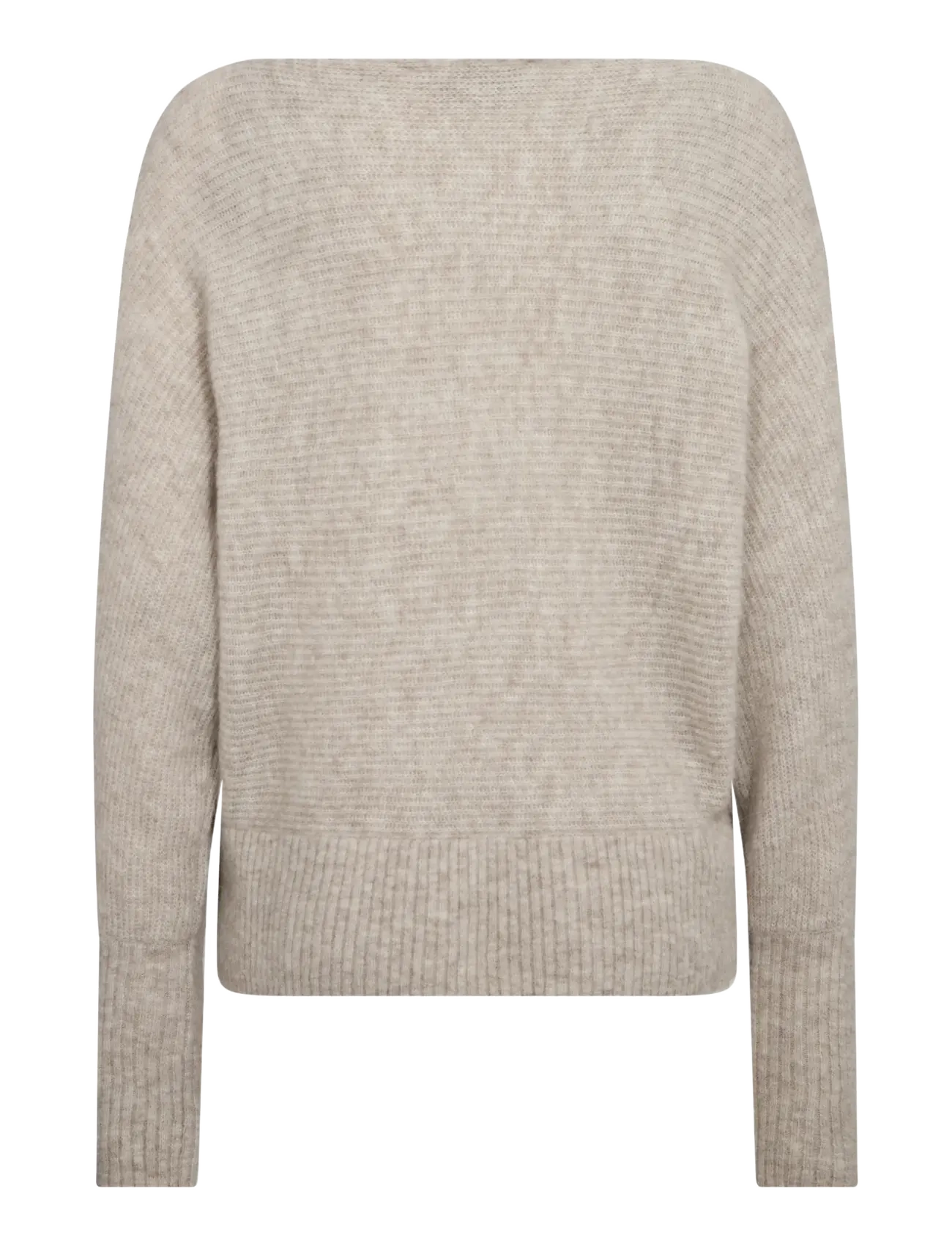 MOS MOSH - MMThora Boatneck Knit - striktrøjer - feather gray - 2