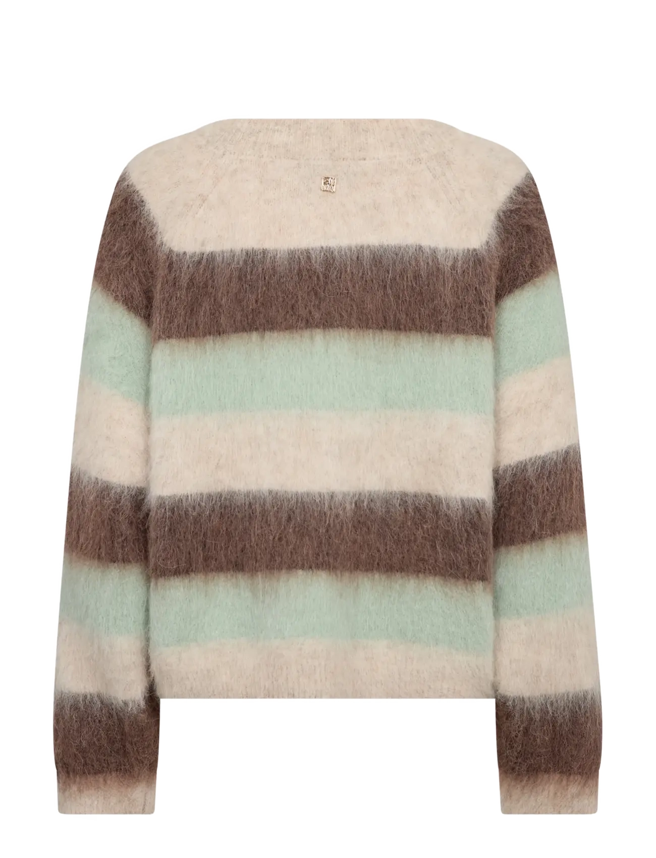 MOS MOSH - MMSuvi Stripe Knit - striktrøjer - frosty green - 2