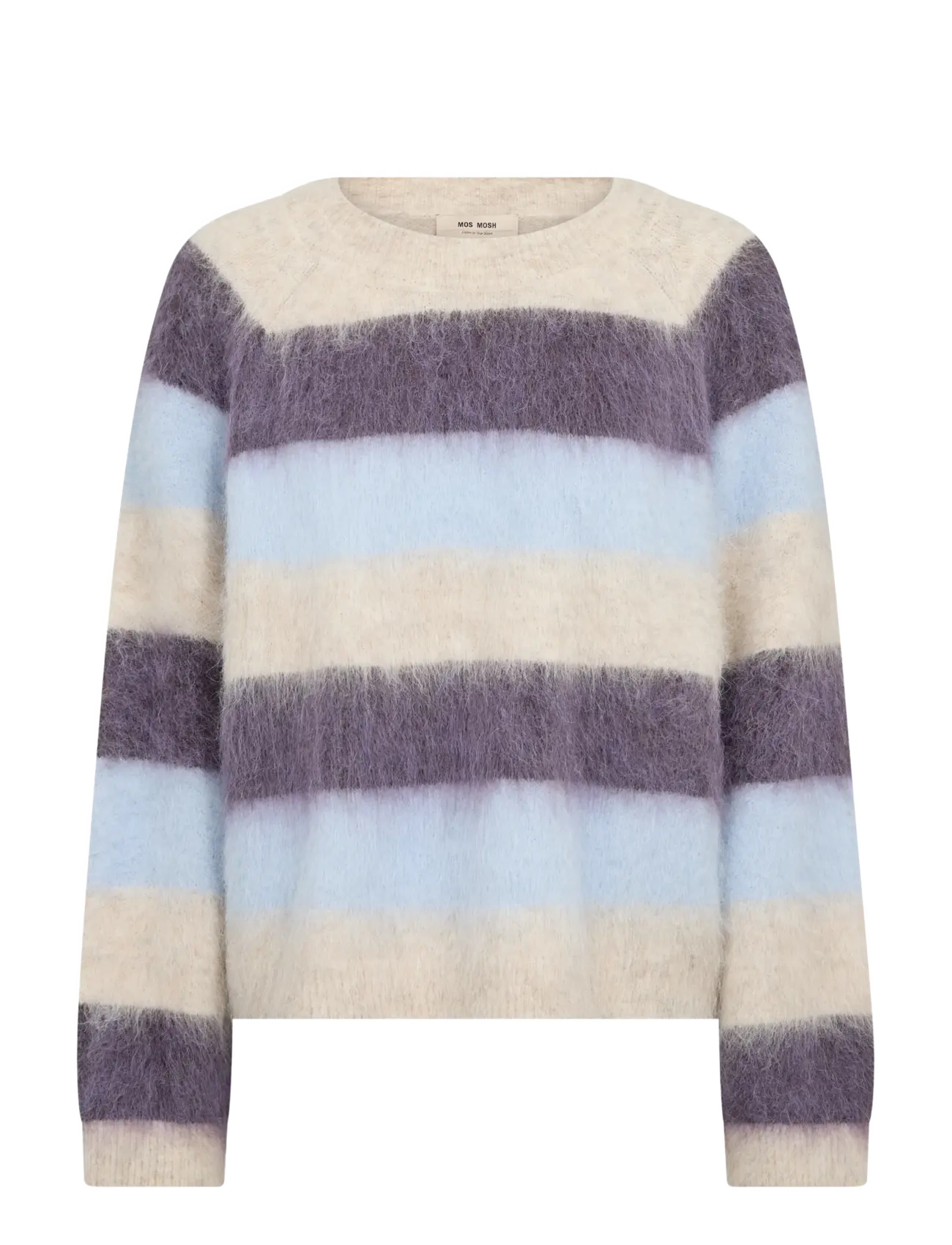 MOS MOSH MMSuvi Stripe Knit - Pullover - SWEET GRAPE / purple