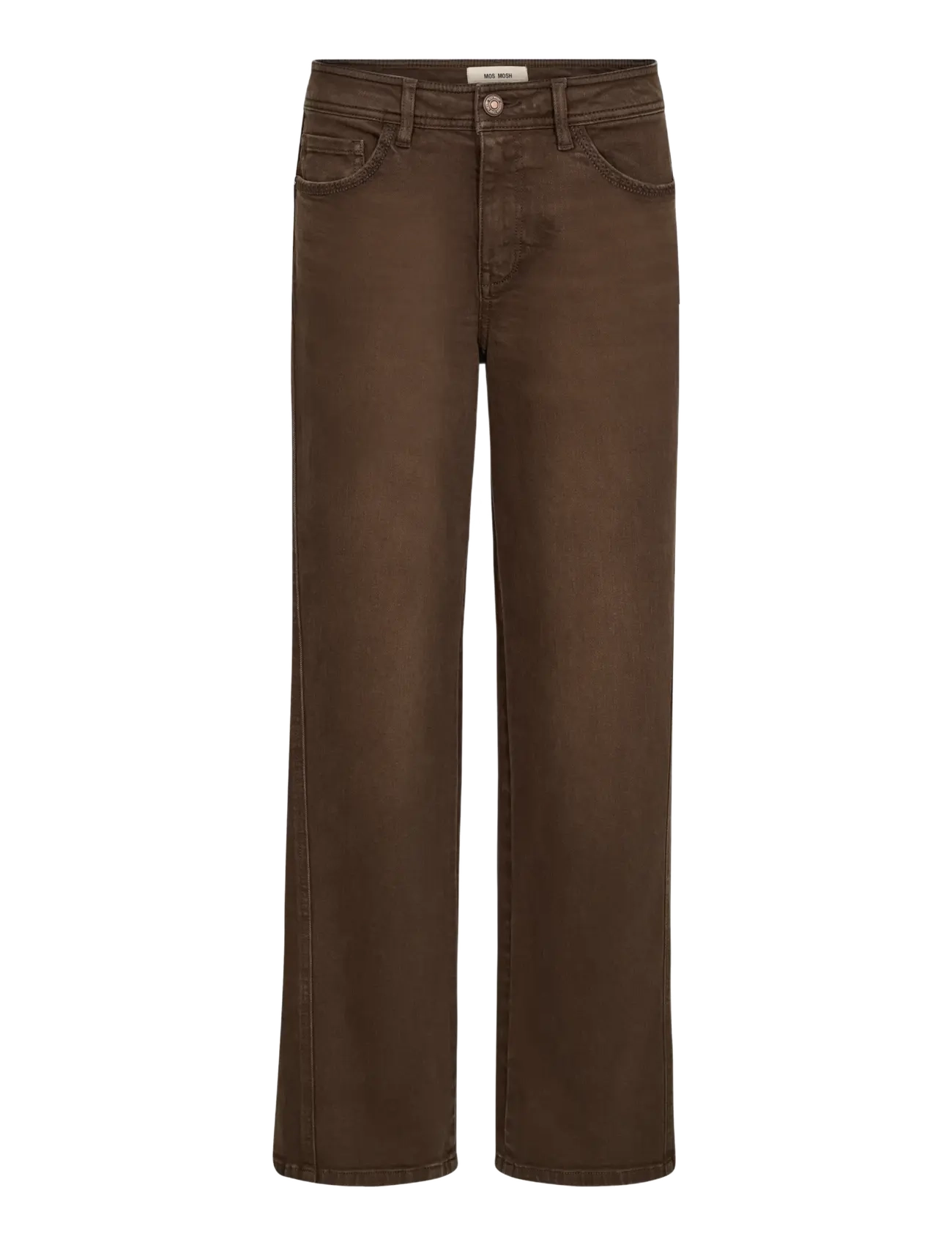 MOS MOSH Mmdara Shadow Pant, Kvinder, Vide Ben Bukser, Brun, Str: 30 x 32