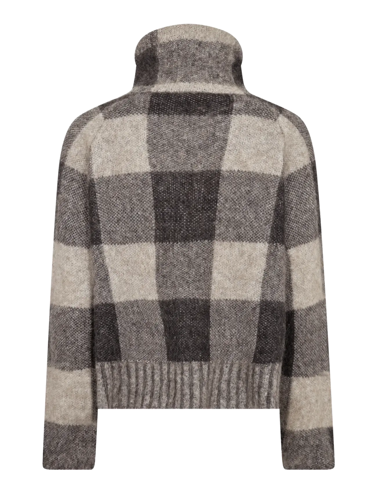 MOS MOSH - MMMaija Check Knit - striktrøjer - black - 2