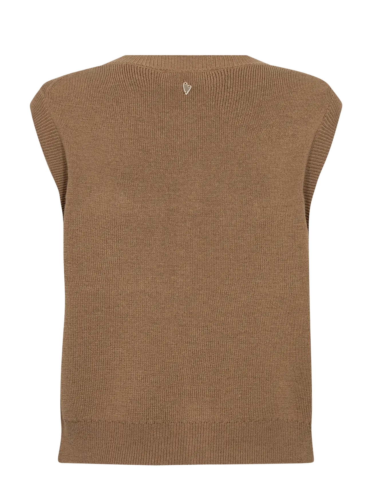 MOS MOSH - MMAyana Wool Knit Vest - kootud vestid - dark camel - 2