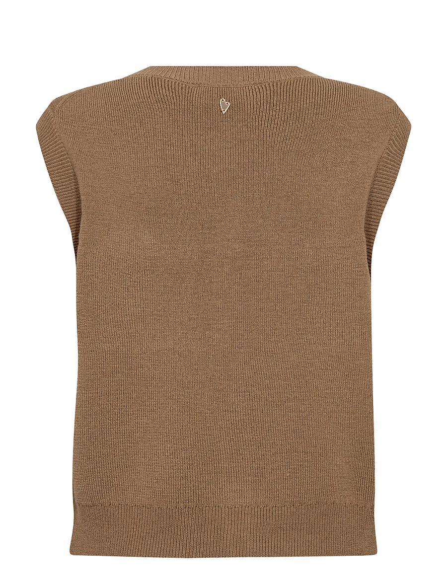 MOS MOSH - MMAyana Wool Knit Vest - strickwesten - dark camel - 2