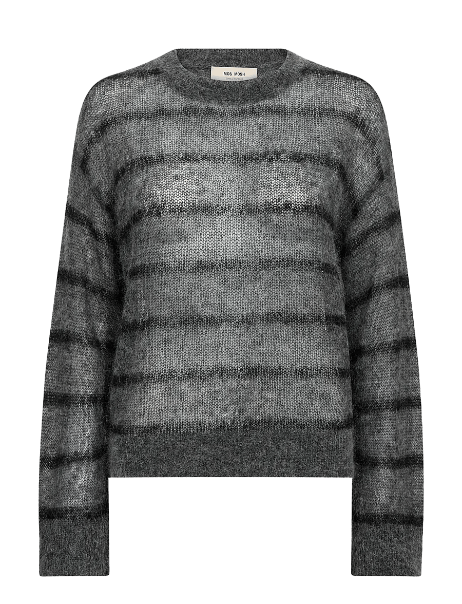 MOS MOSH - MMOrisa Stripe Knit - striktrøjer - thunderstorm - 0