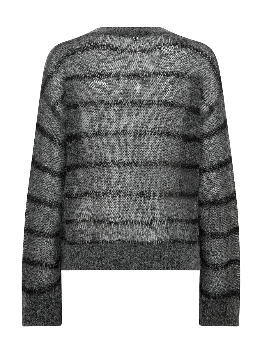 MOS MOSH - MMOrisa Stripe Knit - striktrøjer - thunderstorm - 1