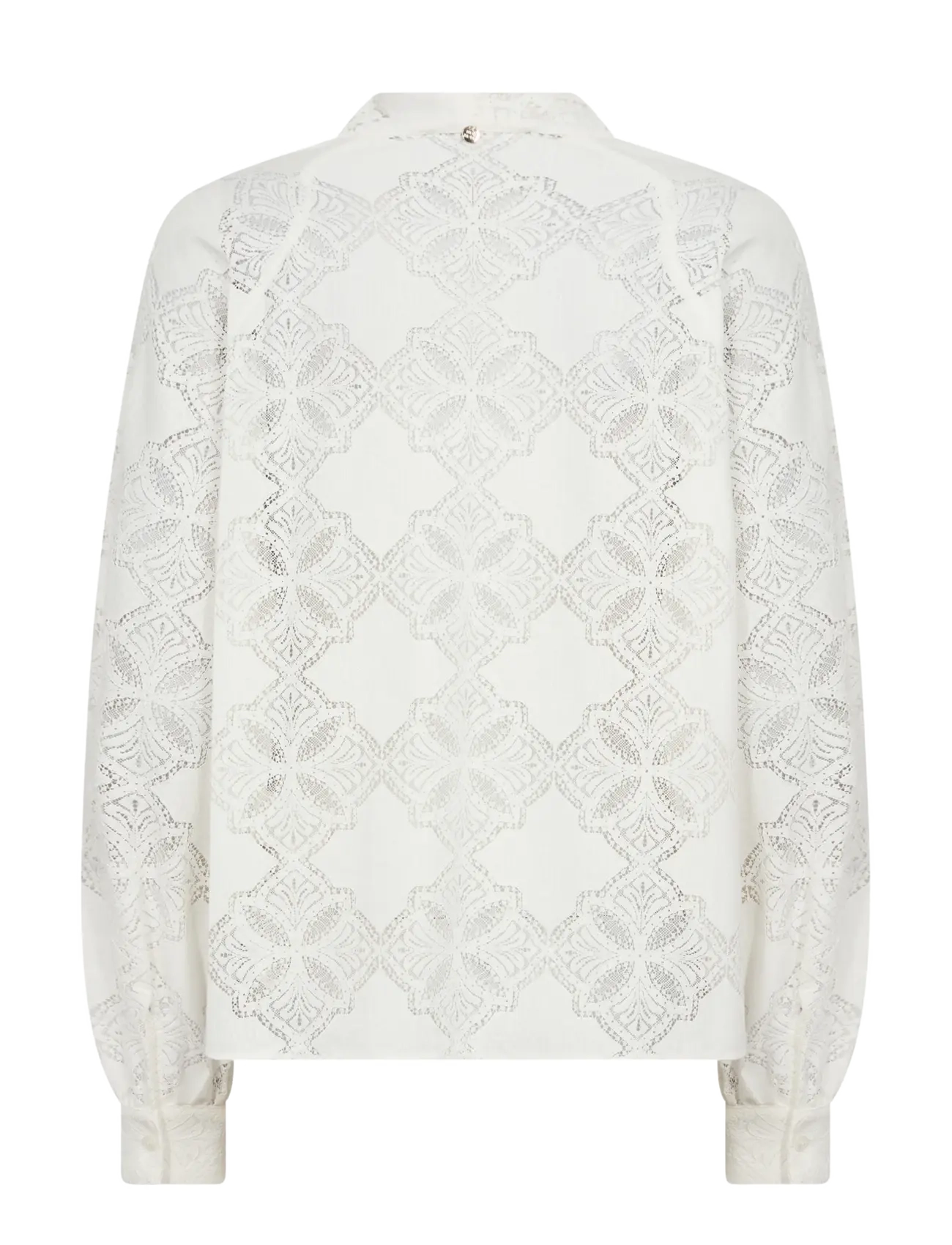 MOS MOSH - MMTamlyn Lace Blouse - long sleeved blouses - ecru - 2