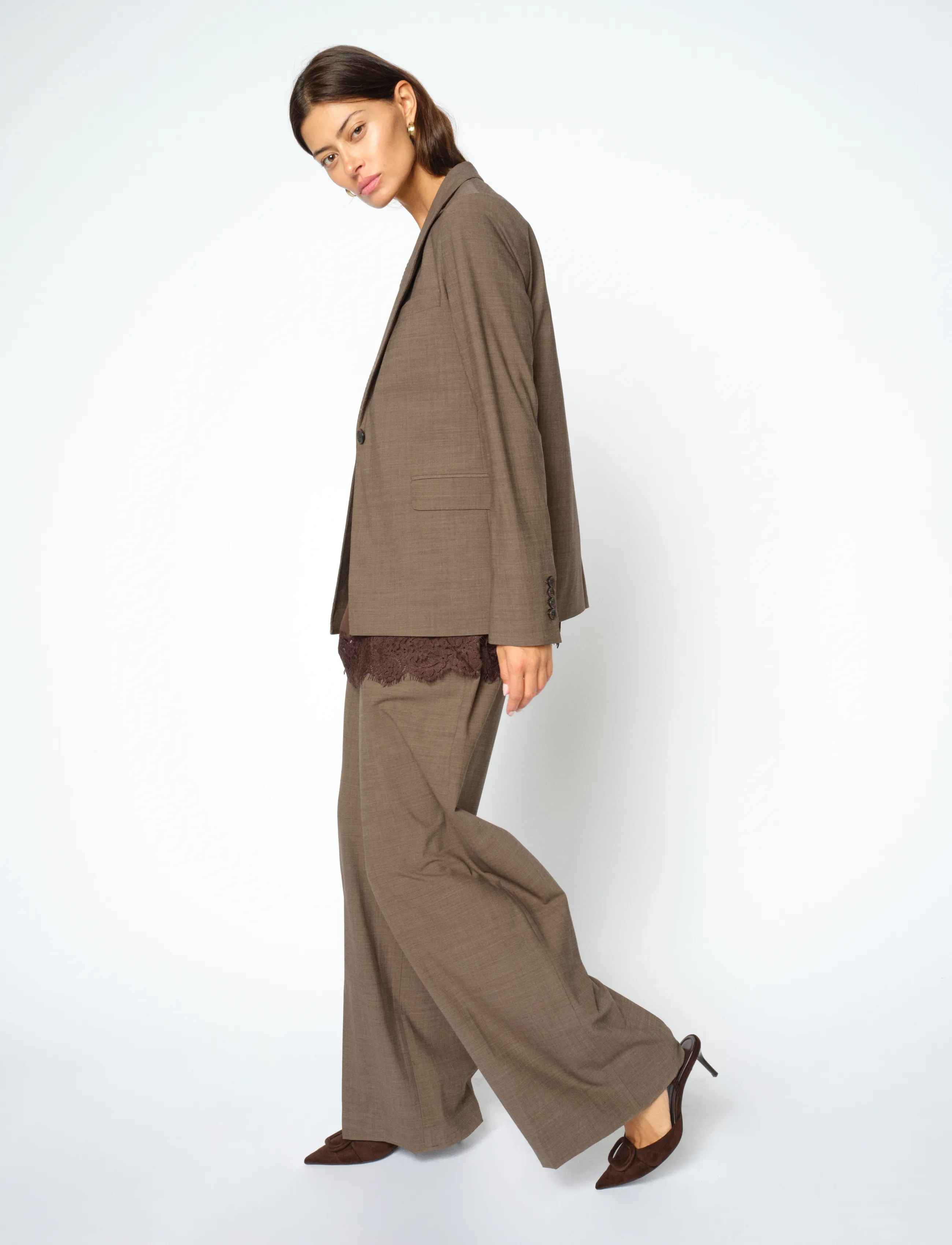 MOS MOSH - MMHaley Dynamic Luxe Pant - anzugshosen - falcon - 3