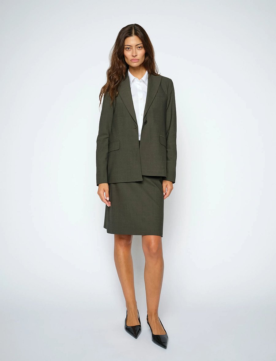 MOS MOSH - MMPacey Dynamic Luxe Skirt - midi skirts - dark green - 0