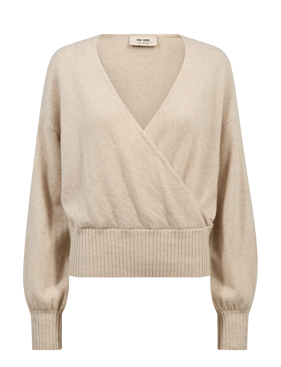 MOS MOSH - MMAdy Cashmere Wrap Knit - cashmere - oxford tan - 1
