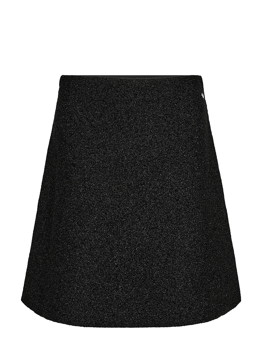 MOS MOSH - MMMeana Glitter Knit Skirt - midi skirts - black - 1