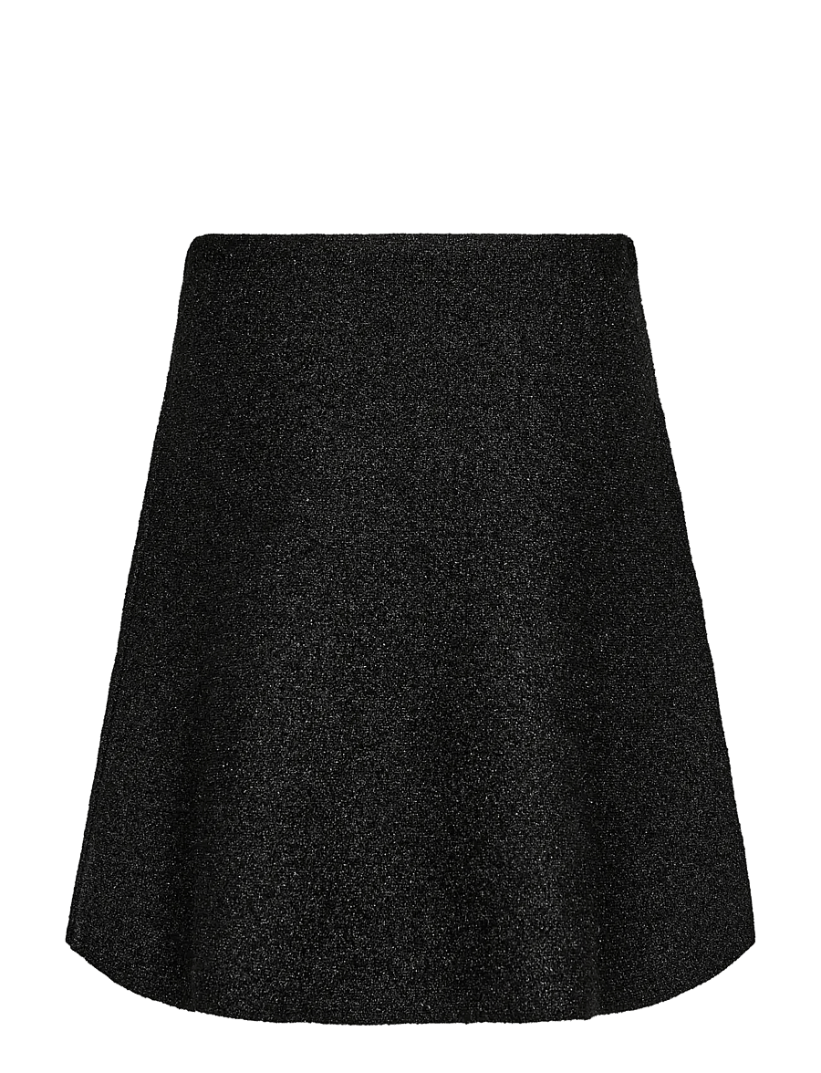 MOS MOSH - MMMeana Glitter Knit Skirt - midi skirts - black - 2