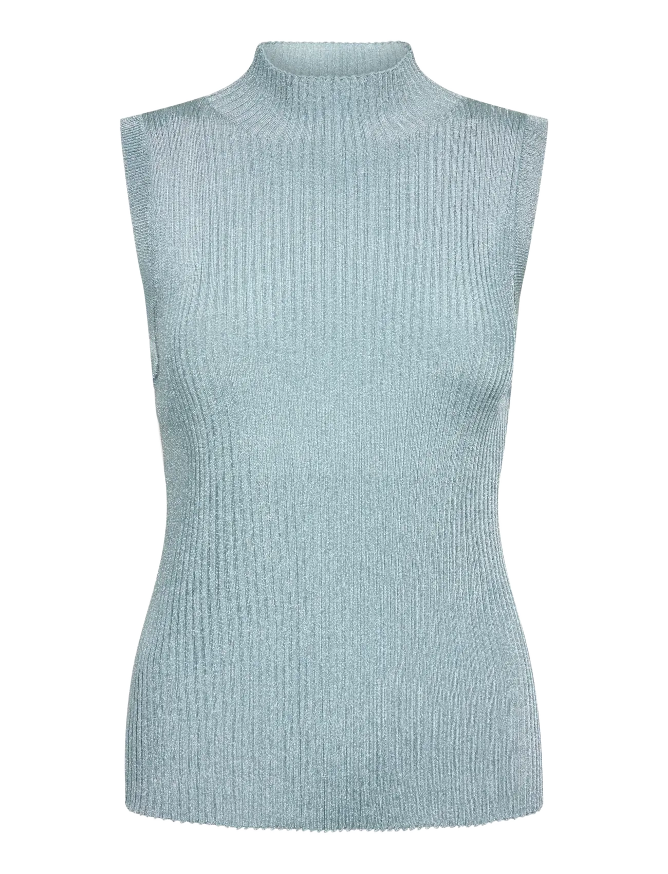 MOS MOSH - MMImanja highneck SL knit top - linnen - lead - 1
