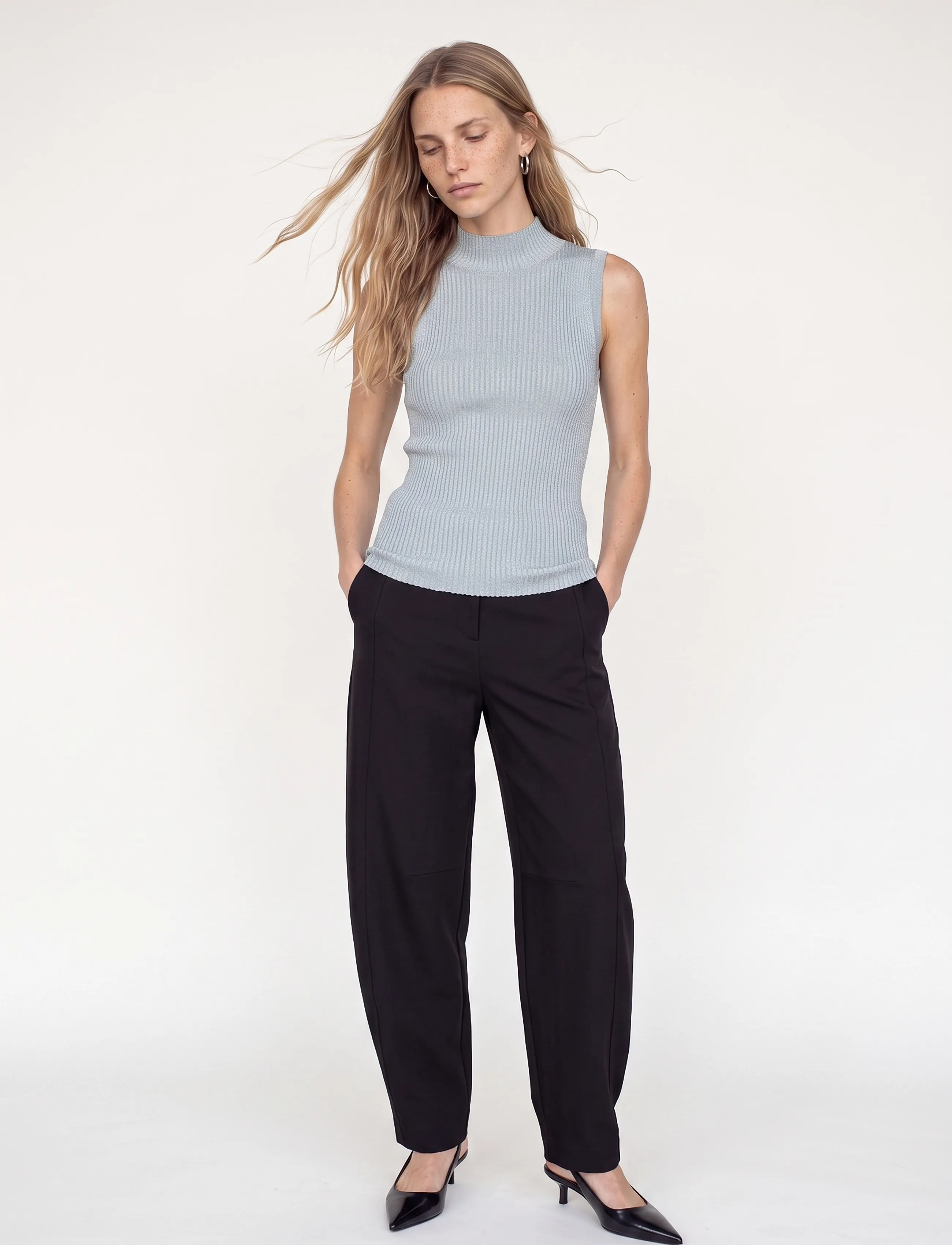 Mmimanja Highneck Sl Knit Top