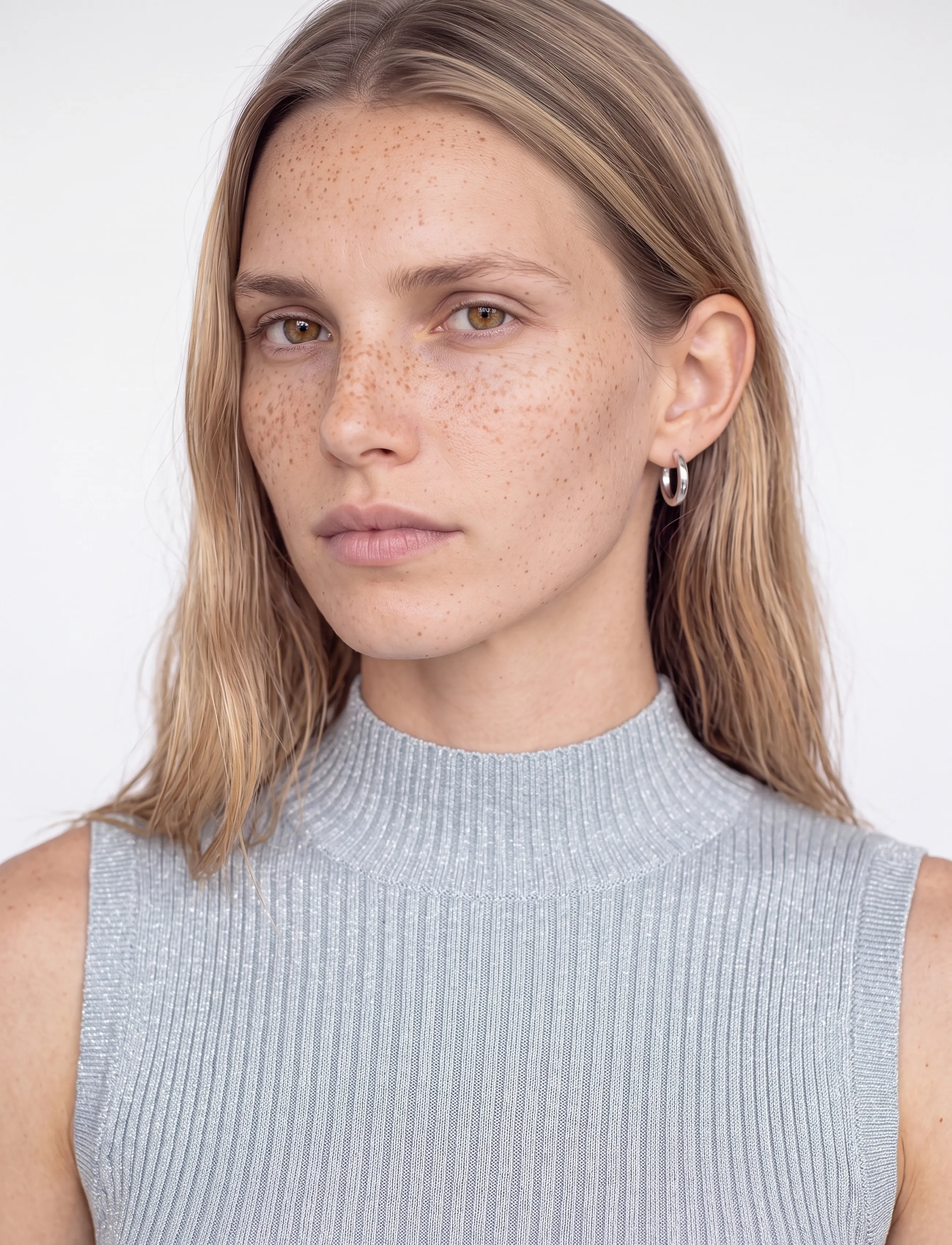 MOS MOSH - MMImanja highneck SL knit top - linnen - lead - 3