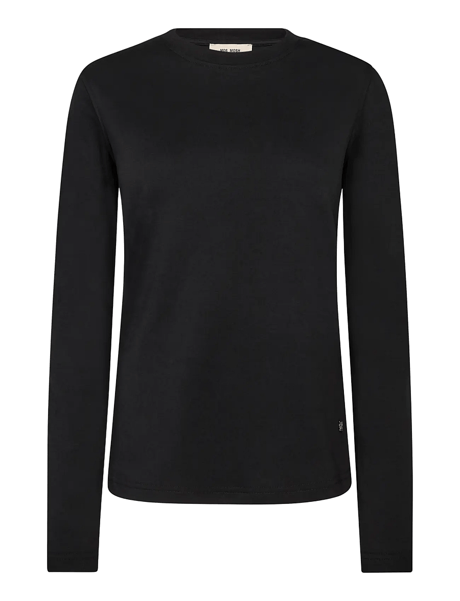 MOS MOSH - MMMillie O-LS Regular Tee - pikkade varrukatega topid - black - 0