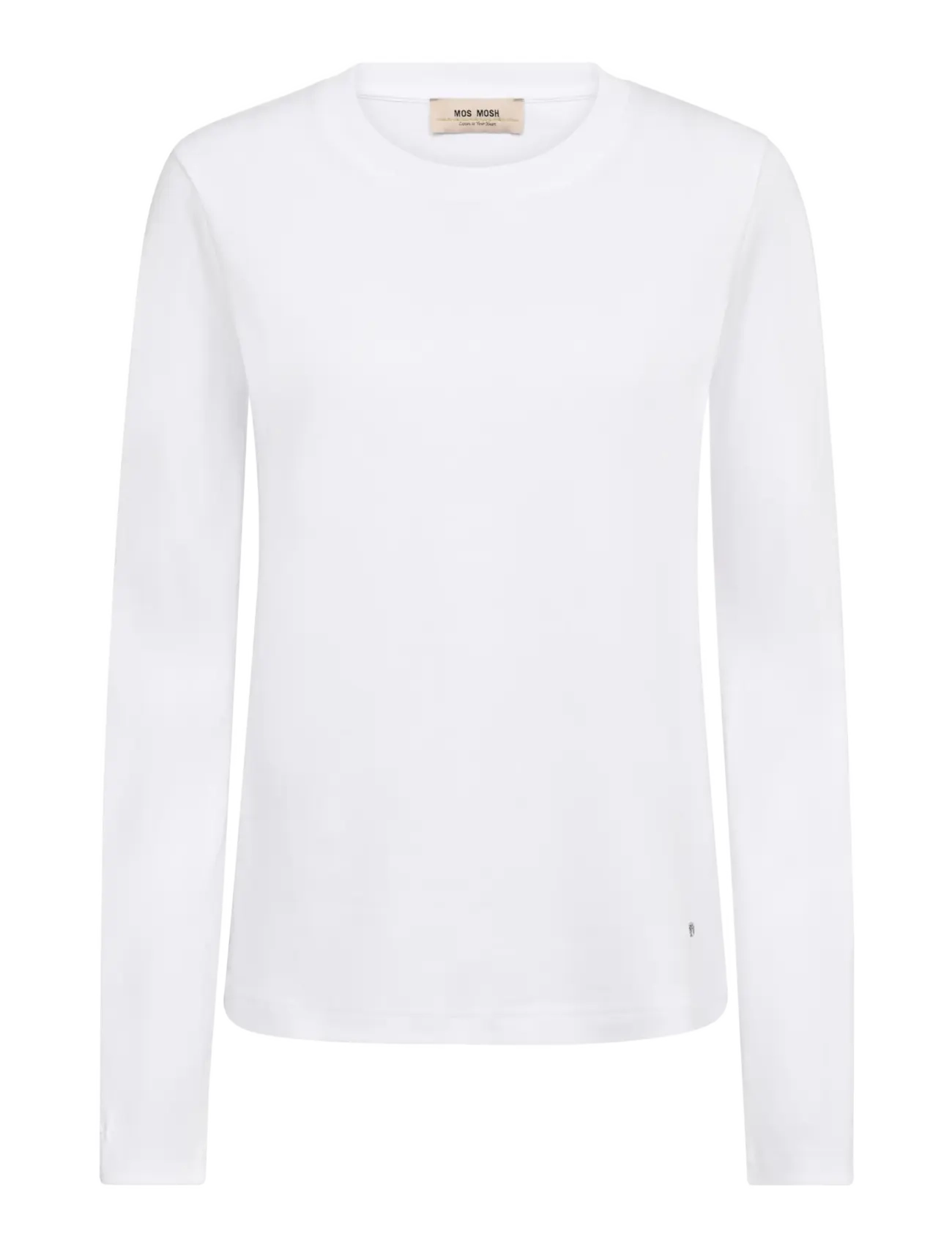 MOS MOSH MMMillie O-LS Regular Tee - Basics - WHITE / white