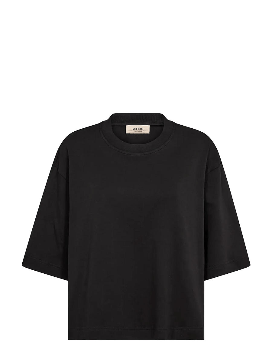 MOS MOSH - MMNatalie O-SS Boxy Tee - t-shirts - black - 1