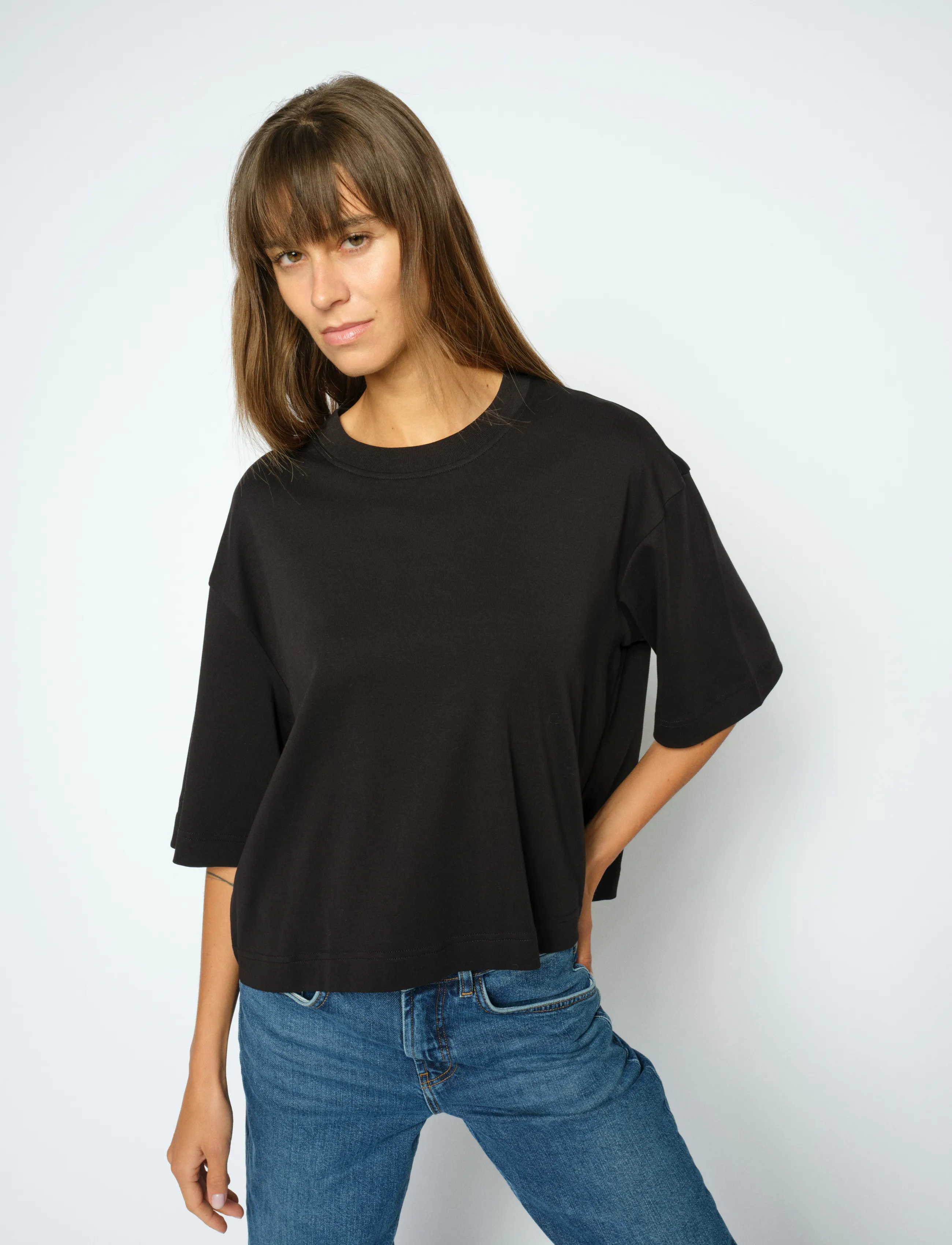 MOS MOSH - MMNatalie O-SS Boxy Tee - black - 3