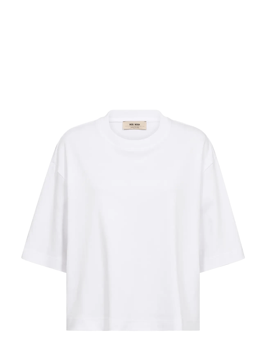 MOS MOSH - MMNatalie O-SS Boxy Tee - t-särgid - white - 1