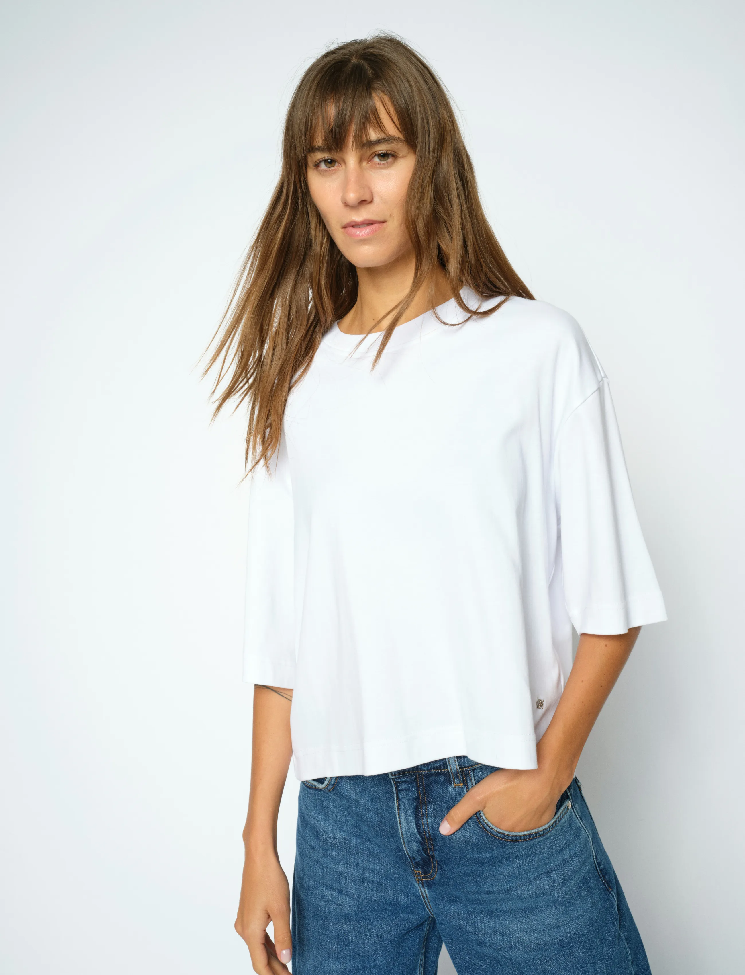 MOS MOSH - MMNatalie O-SS Boxy Tee - white - 3