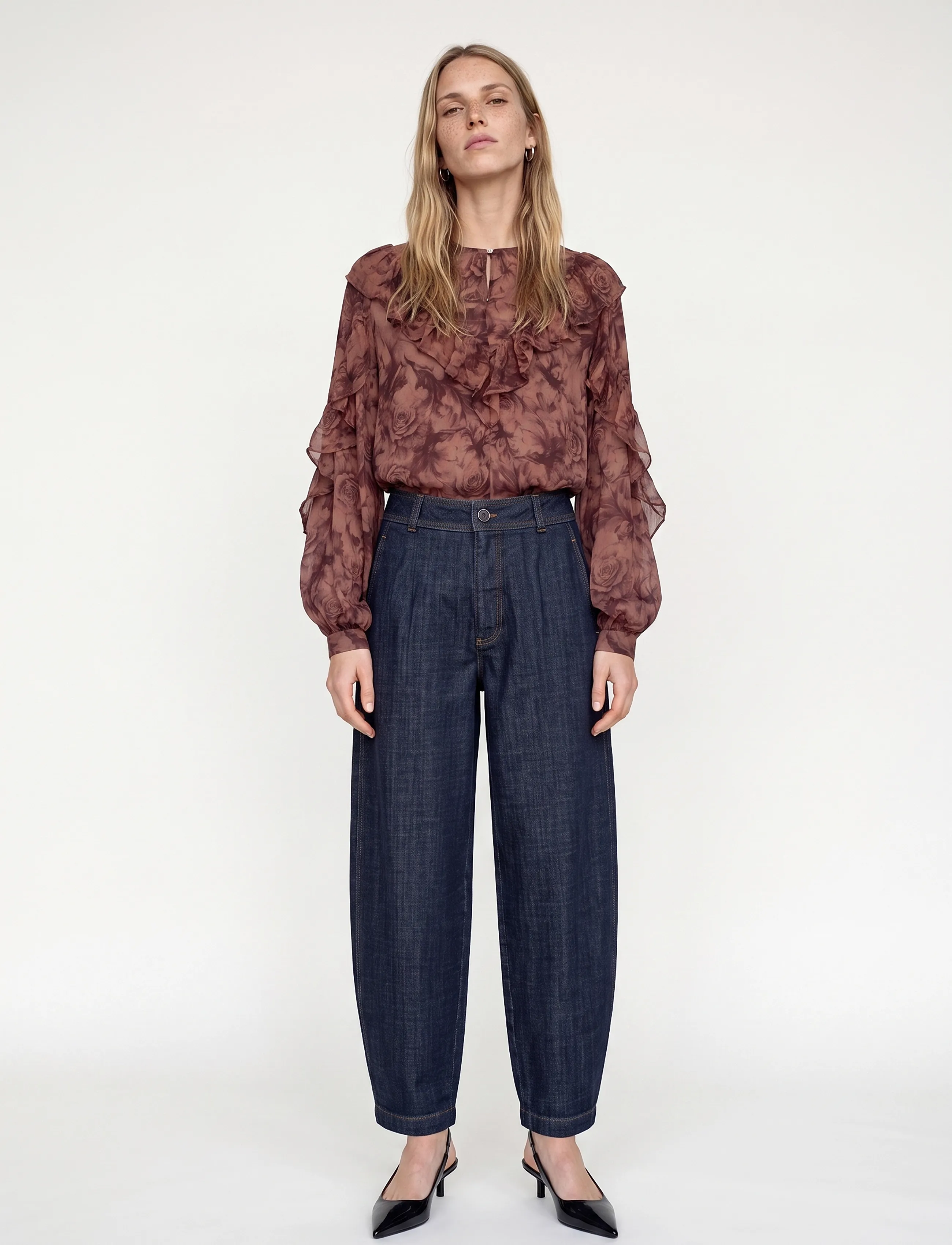 Mos Mosh Mmroya Ruffle Rose Blouse skjortor & blusar dam – bild 2