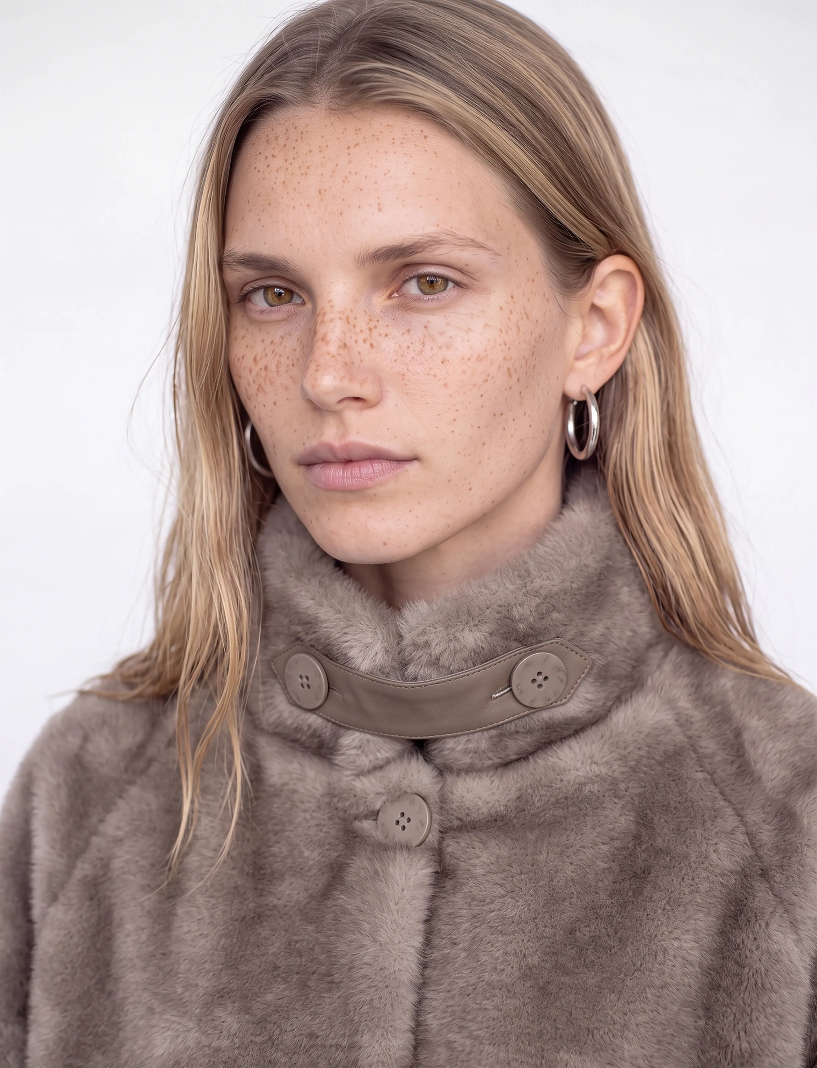 MOS MOSH - MMHilda Faux Fur Jacket - faux fur - gray sand - 3