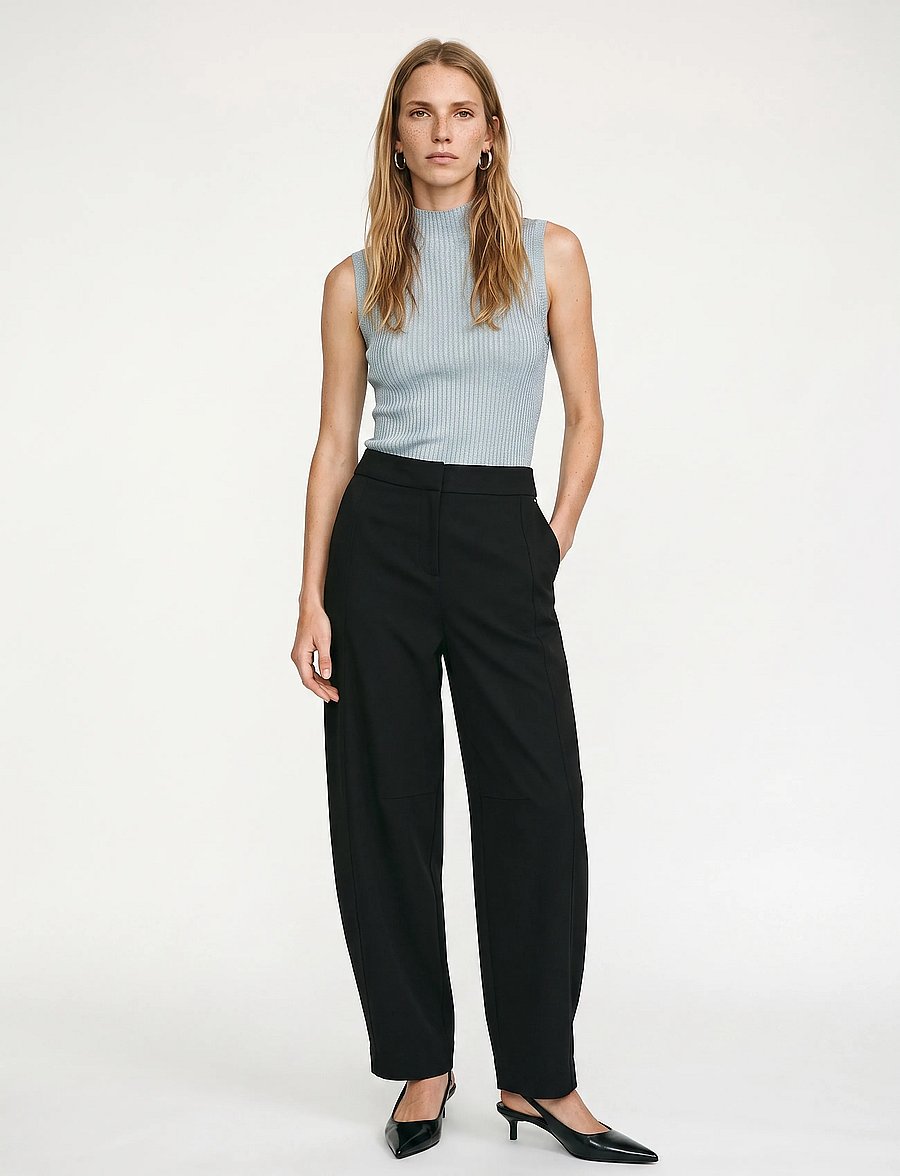 MOS MOSH - MMMaxine Nellie Pant - barrel-bukser - black - 0