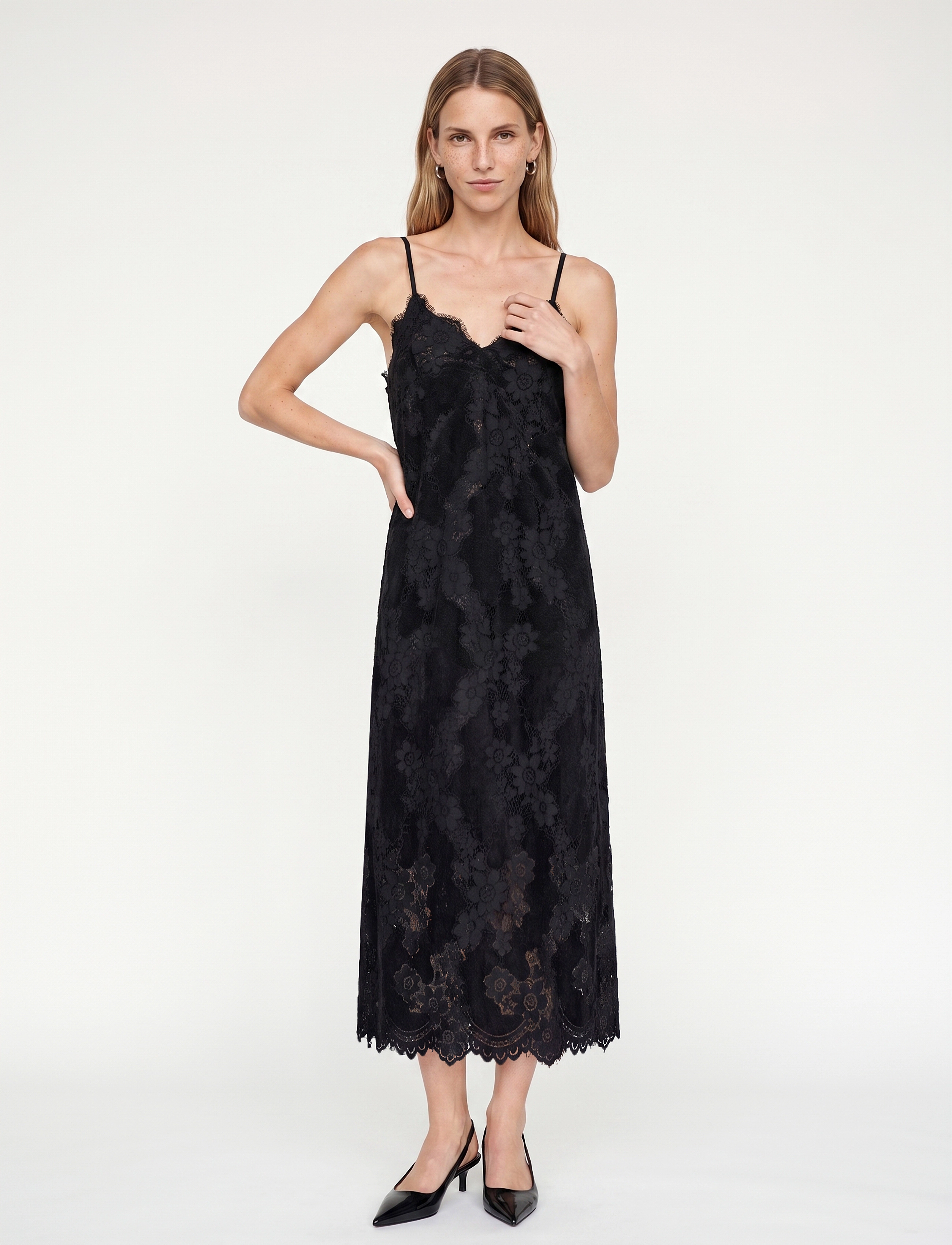MOS MOSH MMPrue Alki Dress - Slip dresses - BLACK / black