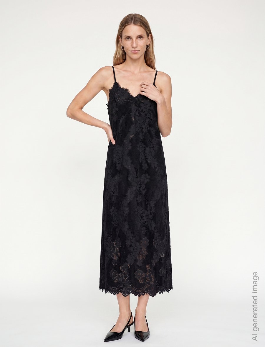 MOS MOSH - MMPrue Alki Dress - slip dresses - black - 0