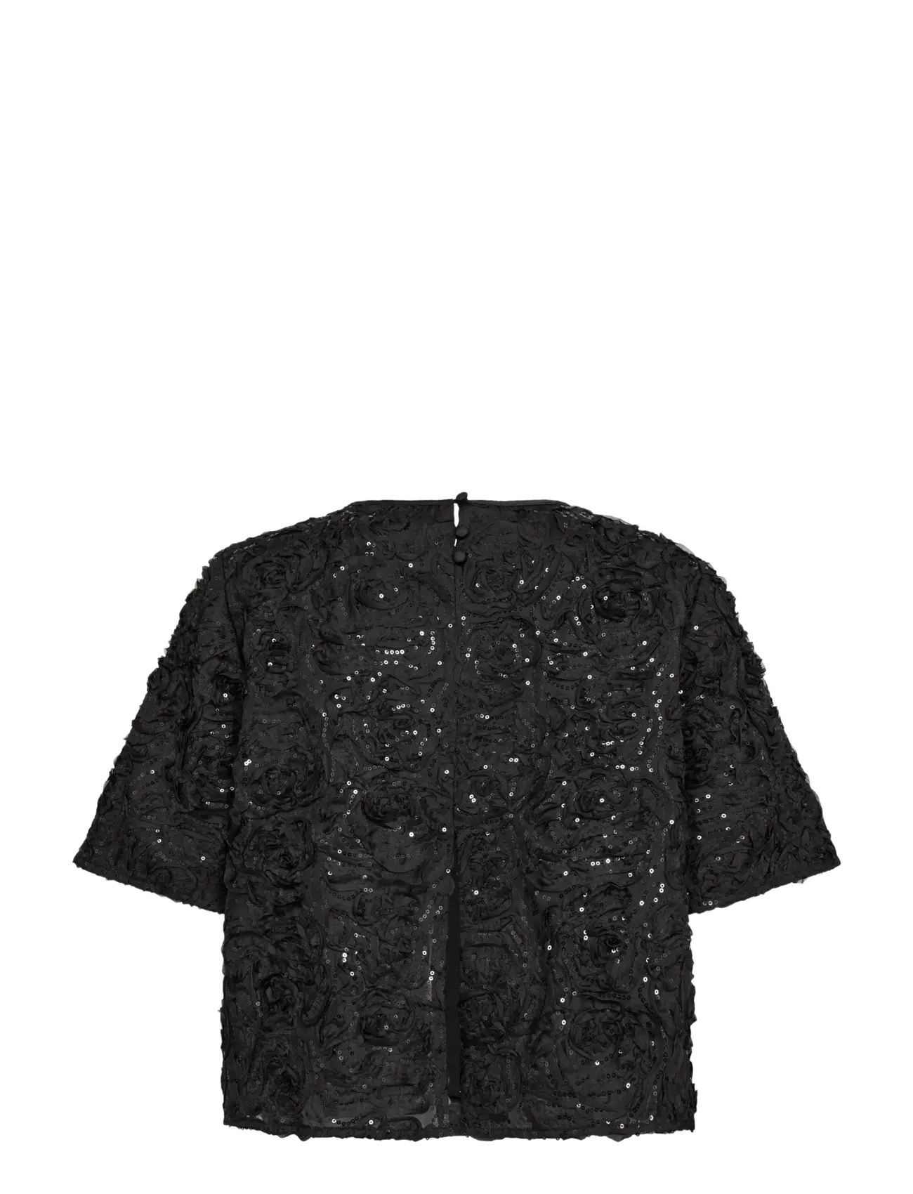 MOS MOSH - MMReya Sequins Back Top - t-shirts - black - 2