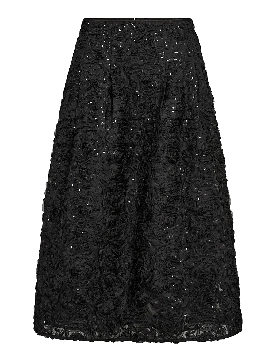 MOS MOSH - MMReya Sequins Skirt - maksiseelikud - black - 1