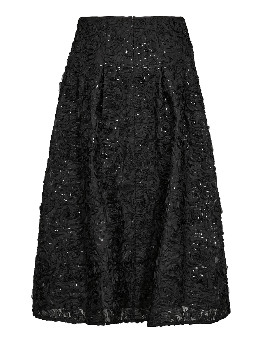 MOS MOSH - MMReya Sequins Skirt - maksiseelikud - black - 2
