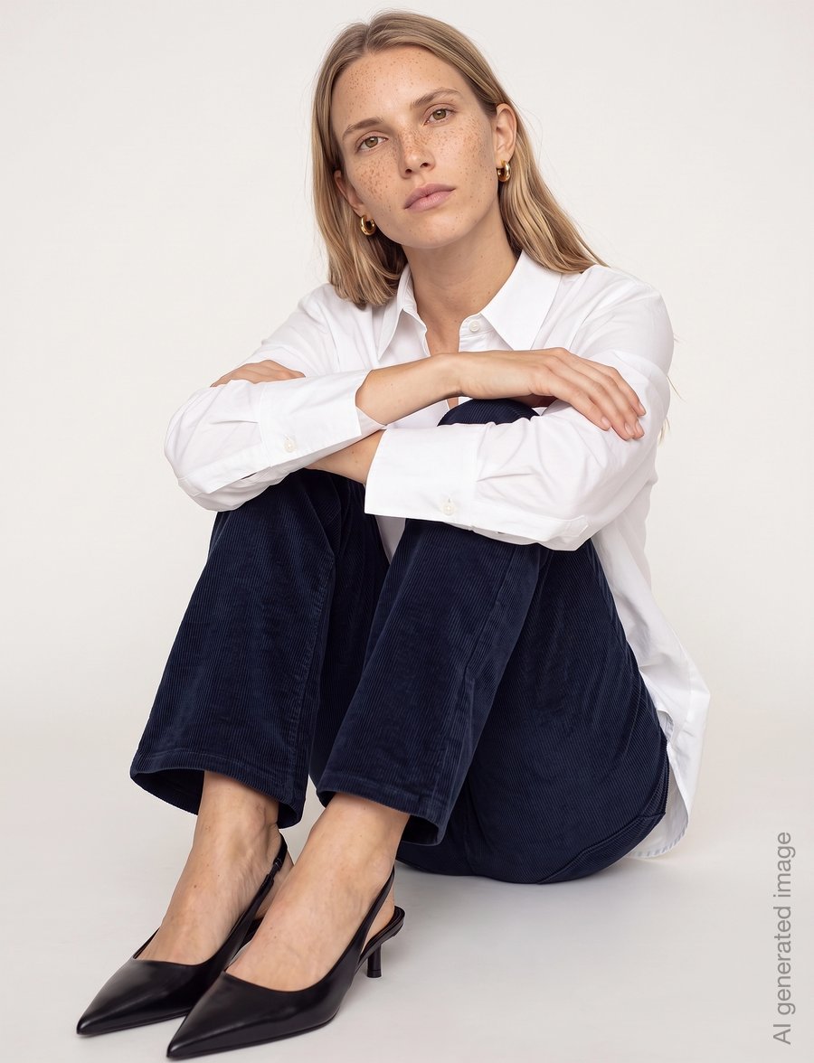 MOS MOSH - MMAshley Jess Pant - bootcut jeans - navy blazer - 3