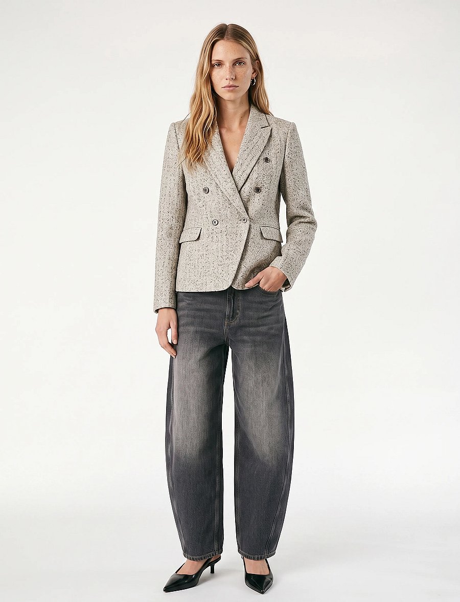 MOS MOSH - MMBelize Bessi Blazer - zweireihige blazer - mourning dove - 0