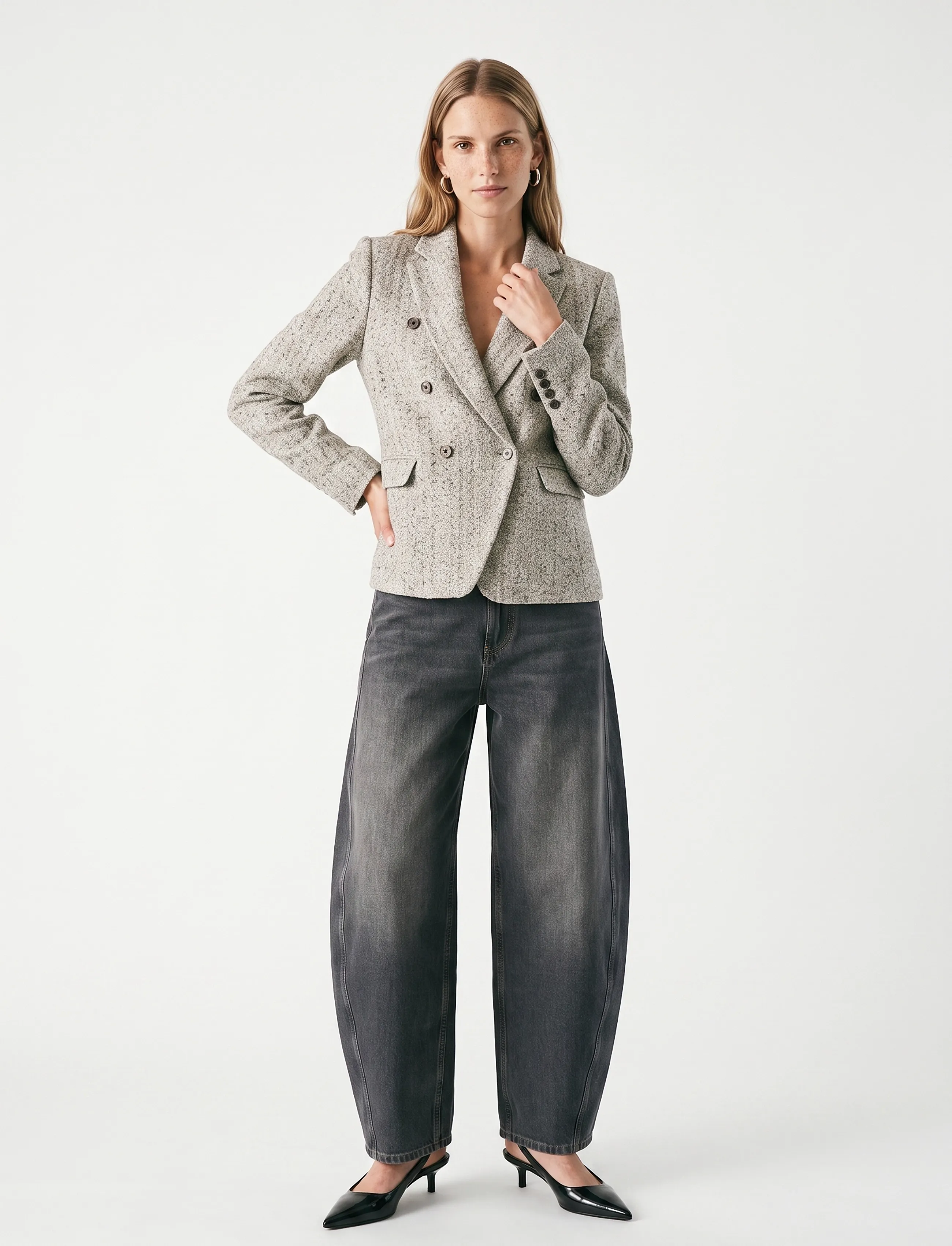 MOS MOSH - MMBelize Bessi Blazer - double breasted blazers - mourning dove - 3