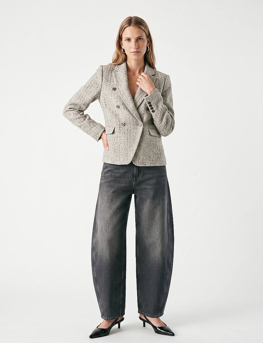 MOS MOSH - MMBelize Bessi Blazer - zweireihige blazer - mourning dove - 3