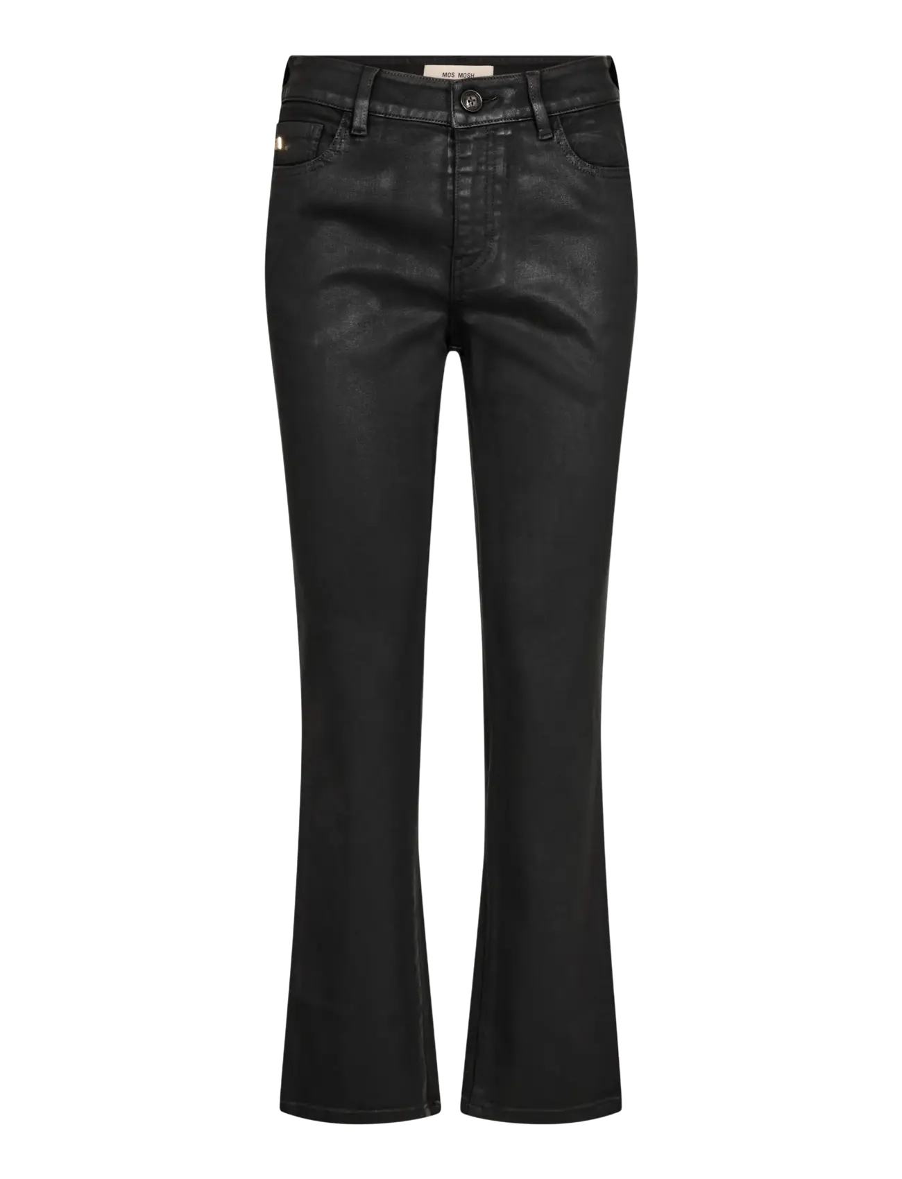 MOS MOSH - MMAshley Coated Pant - leather trousers - black - 1