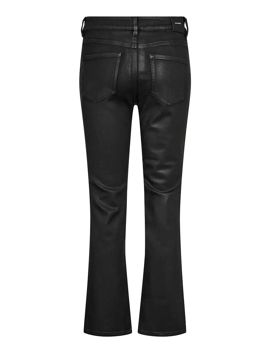 MOS MOSH - MMAshley Coated Pant - leather trousers - black - 2