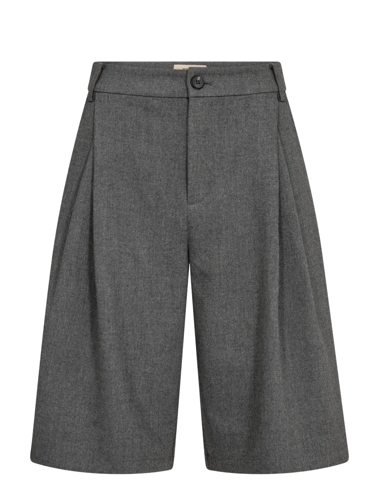 MOS MOSH Mmhermione Pirel Shorts, Kvinder, Plisserede Vide Ben Shorts, Grå, Str: 38