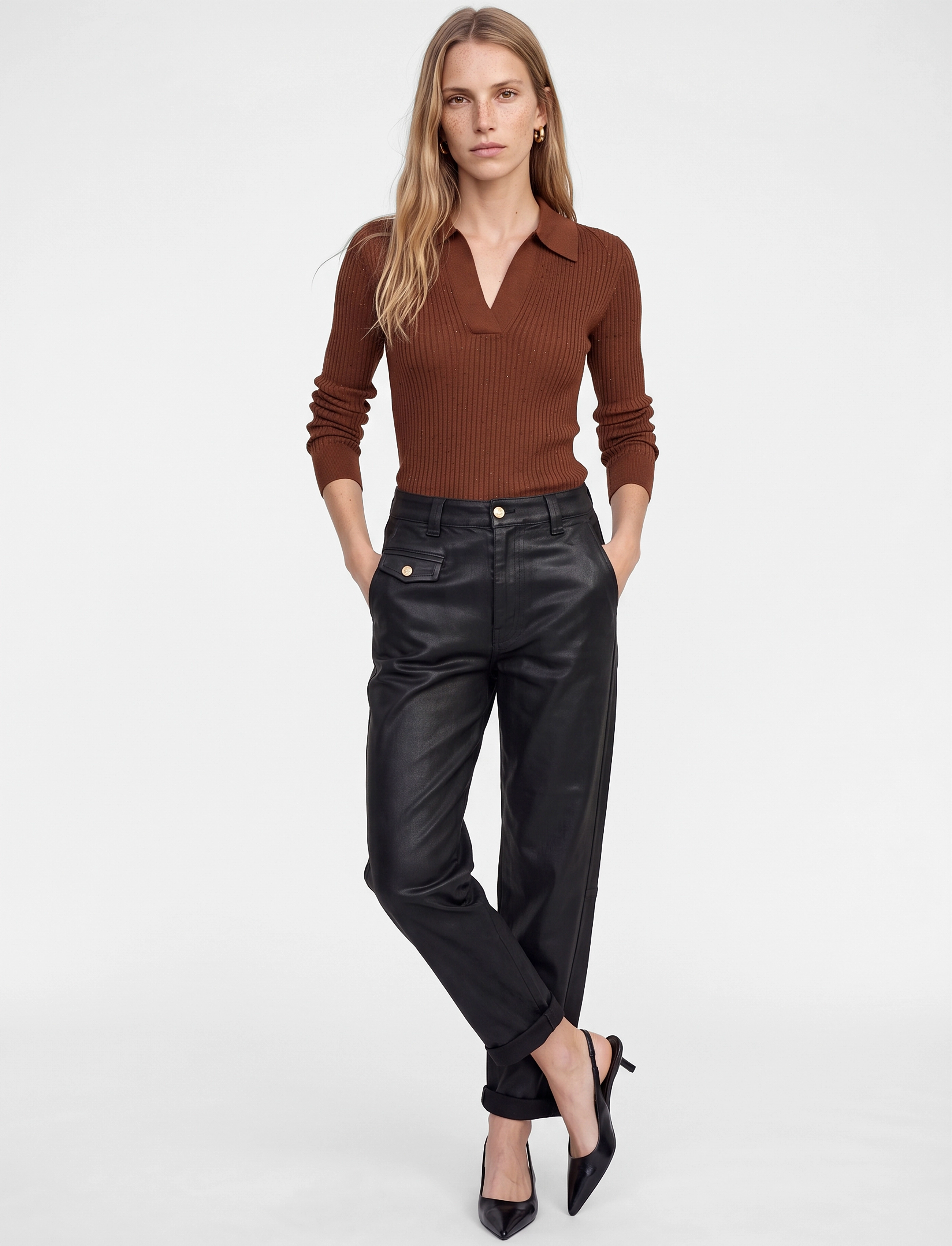 MOS MOSH MMAymen Coated Pant - Nordischer Stil - BLACK / black