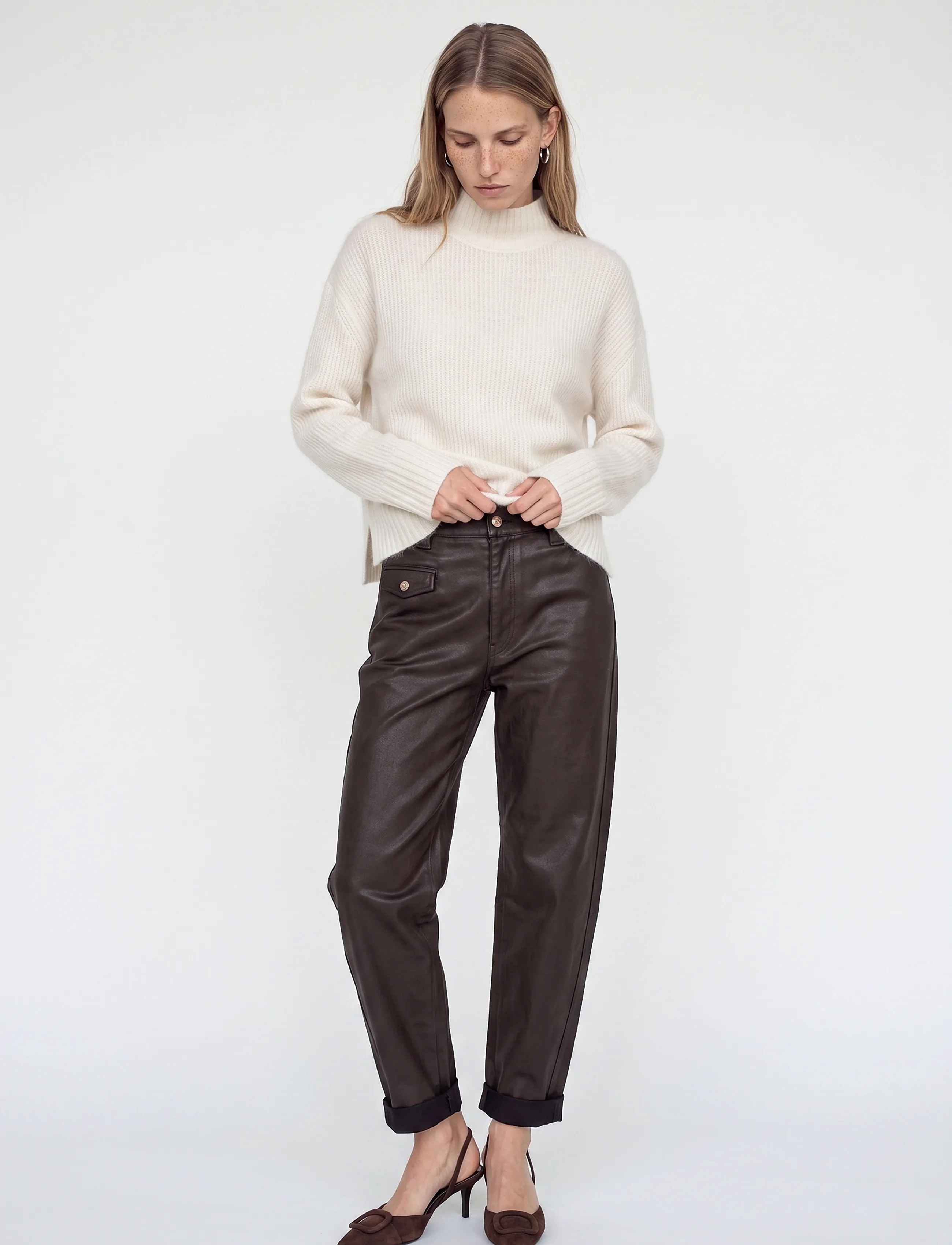 MOS MOSH MMAymen Coated Pant - Mode trends - DELICIOSO / khaki/green