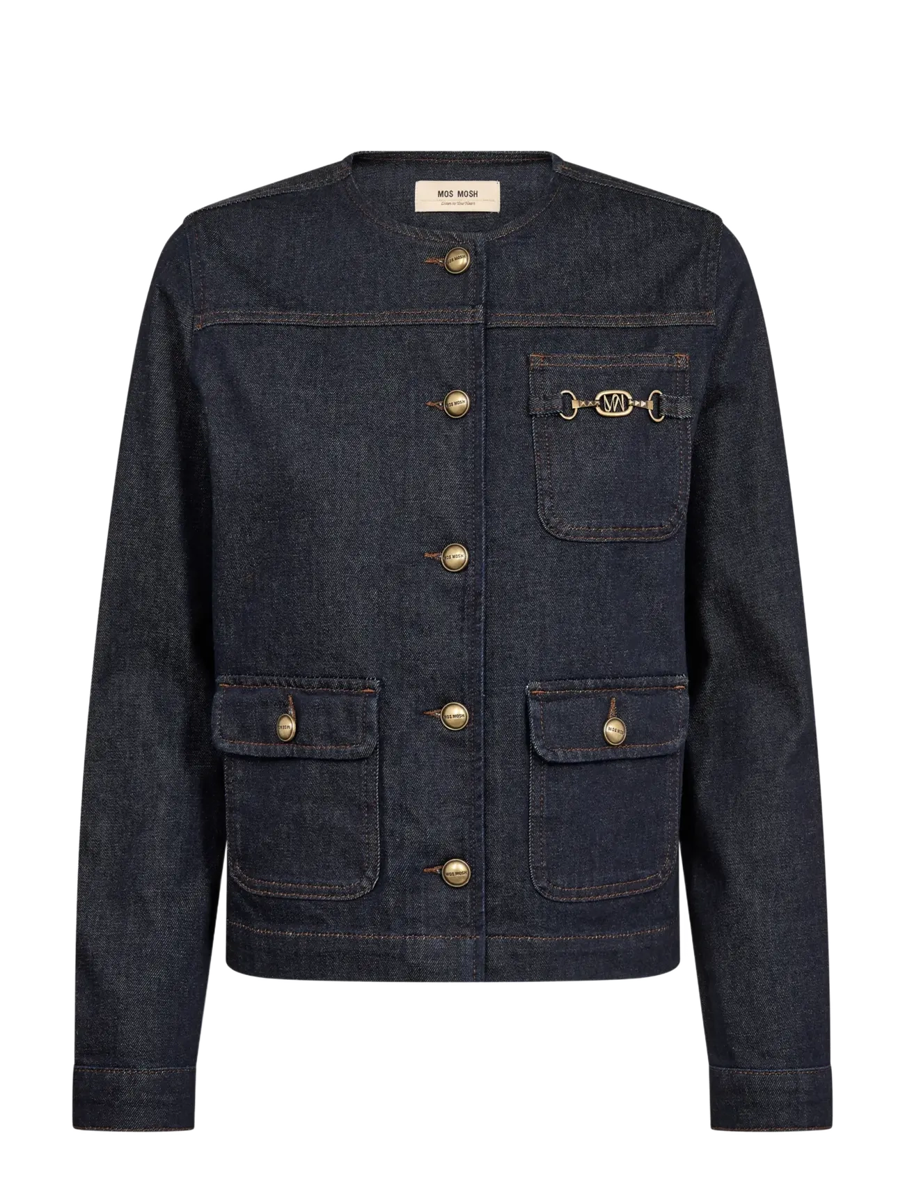 MOS MOSH - MMCaroll Volaris Jacket - denim jackets - dark blue - 1