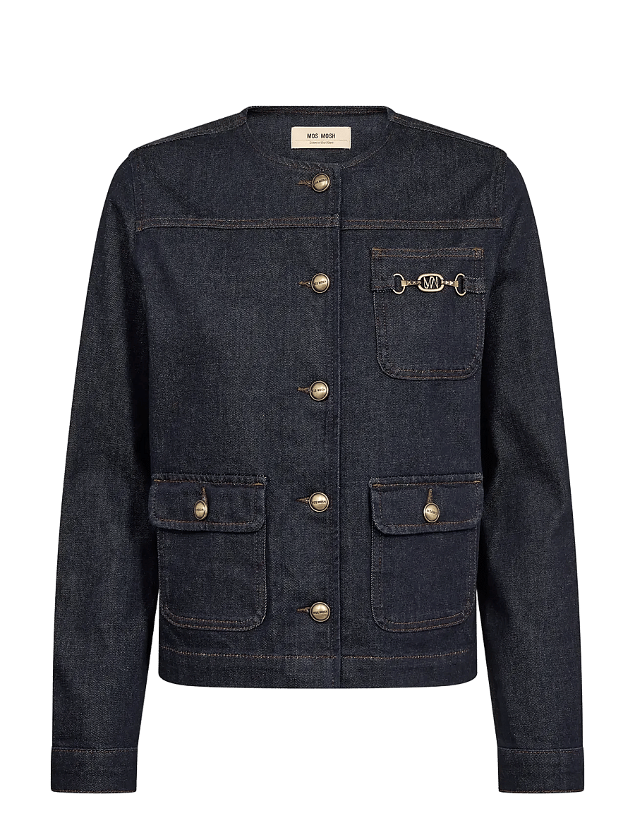 MOS MOSH - MMCaroll Volaris Jacket - denim jackets - dark blue - 1