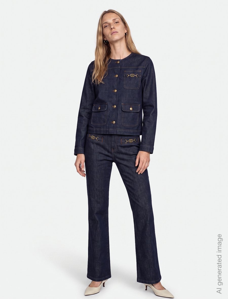 MOS MOSH - MMCaroll Volaris Jacket - denim jackets - dark blue - 0